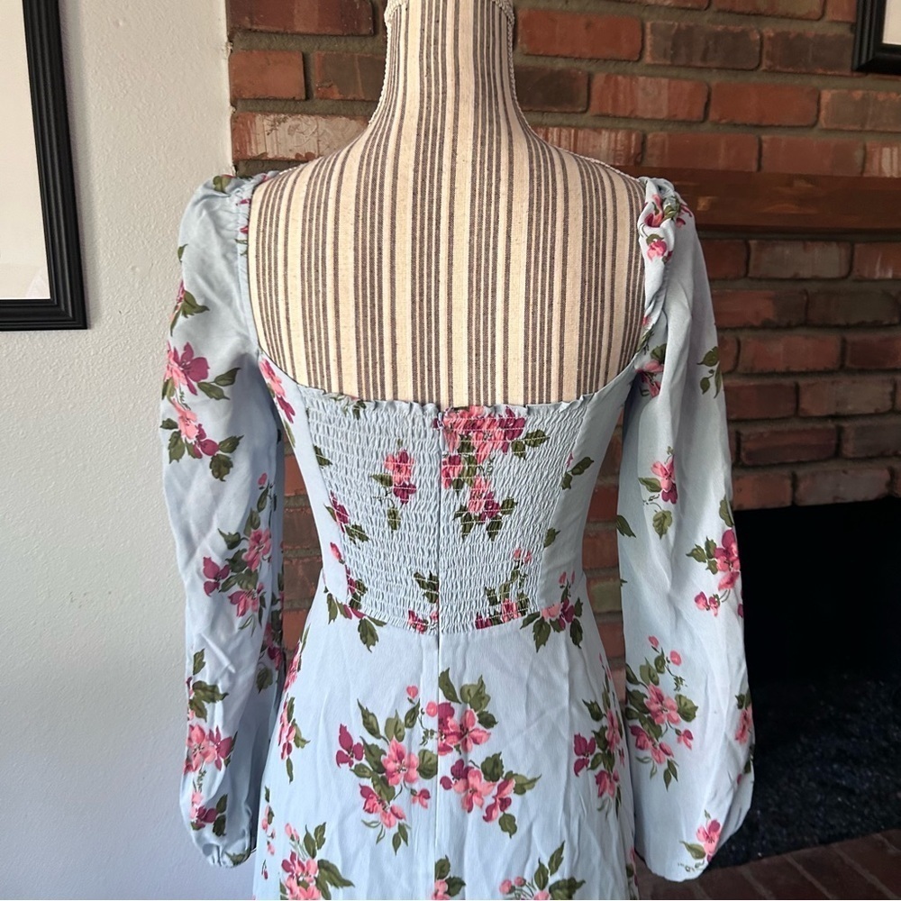 Reformation Shelby Floral Midi Dress in Giulia Sz 0 - Picture 9 of 11